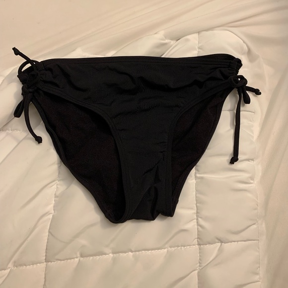 La Vie En Rose Aqua Black Bikini Bottoms - Picture 2 of 3